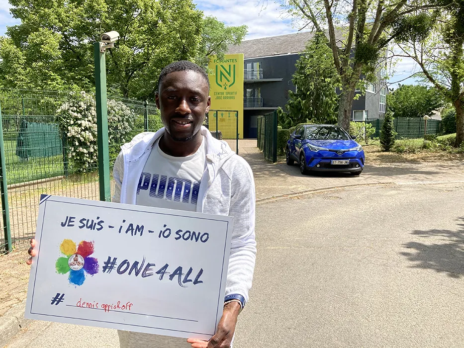 Dennis Appiah supporting #One4All