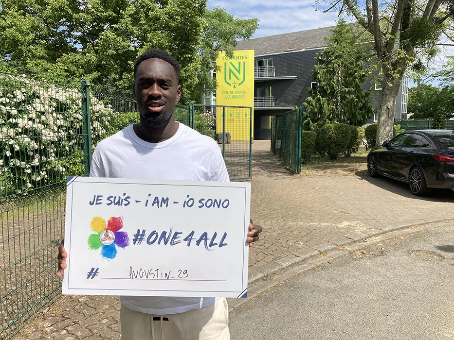Jean-Kevin Augustin at a #One4All event